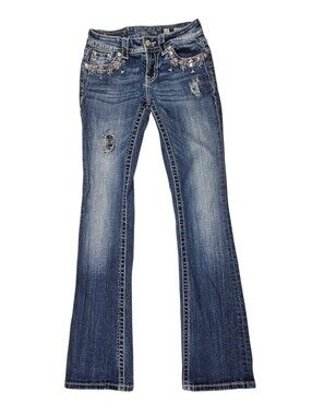 Miss Me Mid Rise Bootcut Denim Jeans Women’s Size 25